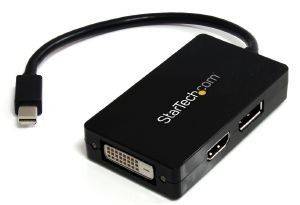 STARTECH MINI DISPLAYPORT TO DISPLAYPORT /DVI/HDMI MULTIFUNCTION ADAPTER STARTECH MINI DISPLAYPORT TO DISPLAYPORT /DVI/HDMI MULTIFUNCTION ADAPTER