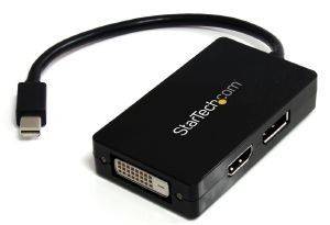 STARTECH MINI DISPLAYPORT TO DISPLAYPORT /DVI/HDMI MULTIFUNCTION ADAPTER