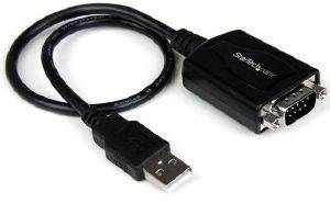 STARTECH USB TO RS232 SERIAL DB9 ADAPTER CABLE WITH COM RETENTION 0.3M