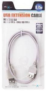 NATEC NKA-0434 USB2.0 EXTENSION CABLE AM-AF 75CM