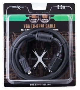 NATEC NKA-0352 EXTREME MEDIA VGA M/M FERRITE CABLE 3M NATEC NKA-0352 EXTREME MEDIA VGA M/M FERRITE CABLE 3M