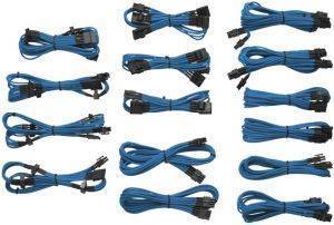 CORSAIR PROFESSIONAL INDIVIDUALLY SLEEVED DC CABLE KIT TYPE 3 (GENERATION 2) BLUE