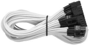 CORSAIR PROFESSIONAL SERIES GOLD AX1200 INDIVIDUALLY SLEEVED MODULAR CABLES WHITE