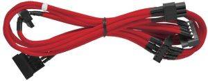 CORSAIR PROFESSIONAL HX/ENTHUSIAST TXM/BUILDER CXM INDIVIDUALLY SLEEVED MODULAR CABLES RED