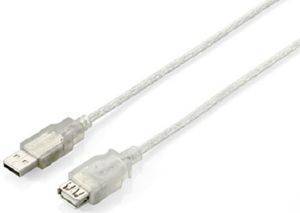 EQUIP 128750 USB 2.0 EXTENSION CABLE A-A 1.8M M/F SILVER EQUIP 128750 USB 2.0 EXTENSION CABLE A-A 1.8M M/F SILVER