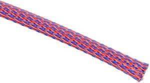 TECHFLEX FLEXO PET SLEEVE 6MM BLUE/RED 1M