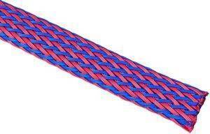 TECHFLEX FLEXO PET SLEEVE 9MM BLUE/RED 1M