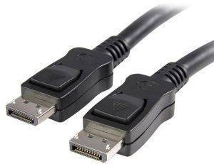 STARTECH DISPLAYPORT CABLE WITH LATCHES M/M 3M BLACK STARTECH DISPLAYPORT CABLE WITH LATCHES M/M 3M BLACK