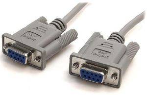 STARTECH DB9 RS232 SERIAL NULL MODEM CABLE F/F 3M