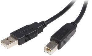 STARTECH USB2.0 A TO B CABLE M/M 5M BLACK STARTECH USB2.0 A TO B CABLE M/M 5M BLACK