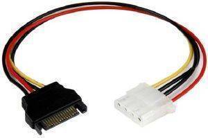 STARTECH SATA TO MOLEX LP4 POWER CABLE ADAPTER - F/M 30CM