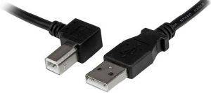 STARTECH USB 2.0 A TO LEFT ANGLE B CABLE - M/M 2M BLACK STARTECH USB 2.0 A TO LEFT ANGLE B CABLE - M/M 2M BLACK