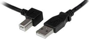 STARTECH USB 2.0 A TO LEFT ANGLE B CABLE - M/M 3M BLACK STARTECH USB 2.0 A TO LEFT ANGLE B CABLE - M/M 3M BLACK