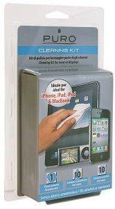 PURO SCREEN CLEANING KIT - 10 WET-DRY + 1 MICROFIBER CLOTH