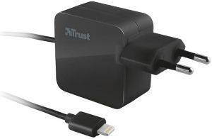 TRUST 19154 WALL CHARGER WITH LIGHTNING CABLE 12W TRUST 19154 WALL CHARGER WITH LIGHTNING CABLE 12W
