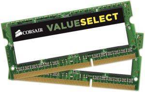 CORSAIR CMSO16GX3M2C1600C11 VALUE SELECT 16GB (2X8GB) SO-DIMM DDR3 1600MHZ PC3-12800 DUAL KIT