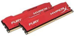 KINGSTON HX316C10FRK2/16 16GB (2X8GB) DDR3 1600MHZ MHZ HYPERX FURY RED SERIES DUAL CHANNEL KIT