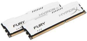 KINGSTON HX316C10FWK2/8 8GB (2X4GB) DDR3 1600MHZ HYPERX FURY WHITE SERIES DUAL CHANNEL KIT KINGSTON HX316C10FWK2/8 8GB (2X4GB) DDR3 1600MHZ HYPERX FURY WHITE SERIES DUAL CHANNEL KIT
