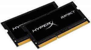 KINGSTON HX318LS10IBK2/16 16GB (2X8GB) SO-DIMM DDR3L CL10 HYPERX IMPACT BLACK DUAL CHANNEL KIT