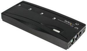 STARTECH 4-PORT PS/2 KVM SWITCH KIT WITH CABLES BLACK STARTECH 4-PORT PS/2 KVM SWITCH KIT WITH CABLES BLACK