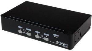 STARTECH 4 PORT 1U RACK MOUNT USB KVM SWITCH WITH OSD