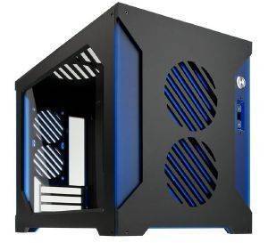 PARVUM SYSTEMS S2.0 MICRO-ATX CASE BLACK/BLUE