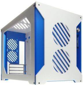 PARVUM SYSTEMS S2.0 MICRO-ATX CASE WHITE/BLUE PARVUM SYSTEMS S2.0 MICRO-ATX CASE WHITE/BLUE