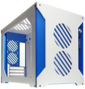 PARVUM SYSTEMS S2.0 MICRO-ATX CASE WHITE/BLUE