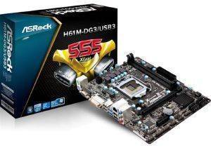 ASROCK H61M-DG3/USB3 RETAIL ASROCK H61M-DG3/USB3 RETAIL