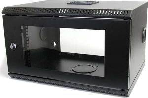 STARTECH 19\'\' WALLMOUNT SERVER RACK CABINET 6U WITH ACRYLIC DOOR BLACK