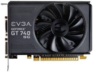 EVGA GEFORCE GT 740 SUPERCLOCKED DUAL SLOT 1GB DDR5 PCI-E RETAIL