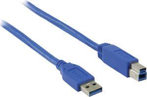 VALUELINE VLCP61100L2.00 USB3.0 CABLE A MALE - B MALE 2M BLUE