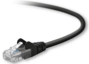 BELKIN A3L791CP01MBKHS RJ45 CAT5E SNAGLESS PATCH CABLE 1M BLACK