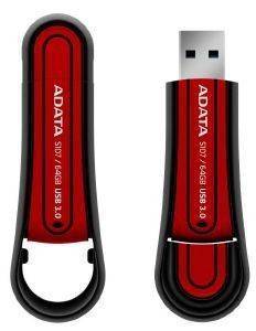 ADATA SUPERIOR S107 64GB USB3.0 FLASH DRIVE RED