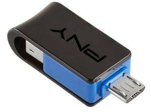 PNY DUO-LINK ON-THE-GO 32GB USB2.0 FLASH DRIVE