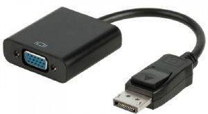 VALUELINE VLCP37350B0.20 DISPLAYPORT TO VGA CABLE M/F 0.2M BLACK