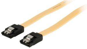 VALUELINE VLCP73250Y0.50 SATA 6GB/S DATA CABLE 7-PIN WITH LOCK F/F 0.5M YELLOW