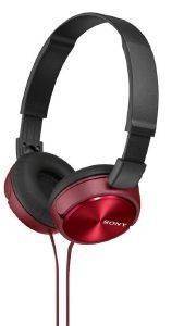 SONY MDR-ZX310R LIGHTWEIGHT FOLDING HEADBAND TYPE HEADPHONES RED