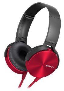 SONY MDR-XB450AP/R EXTRA BASS SMARTPHONE HEADSET RED