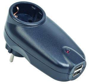 ENERGENIE SPG1-U SINGLE AC SOCKET SURGE PROTECTED USB CHARGER BLACK ENERGENIE SPG1-U SINGLE AC SOCKET SURGE PROTECTED USB CHARGER BLACK