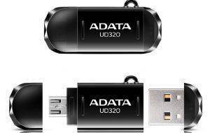 ADATA DASHDRIVE DURABLE UD320 64GB USB2.0 FLASH DRIVE BLACK