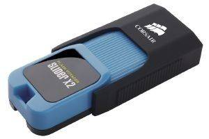 CORSAIR CMFSL3X2-16GB FLASH VOYAGER SLIDER X2 16GB USB3.0 FLASH DRIVE BLUE HOUSING