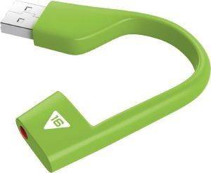 EMTEC HOOK 16GB D200 USB2.0 FLASH DRIVE GREEN
