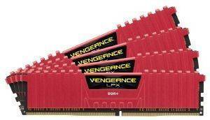 RAM CORSAIR CMK16GX4M4B3200C15R VENGEANCE LPX RED 16GB (4X4GB) DDR4 3200MHZ QUAD CHANNEL KIT