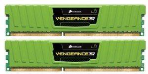 CORSAIR CML8GX3M2A1600C9G VENGEANCE LP GREEN 8GB (2X4GB) DDR3 1600MHZ DUAL CHANNEL KIT