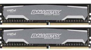 CRUCIAL BLS2K8G4D240FSA BALLISTIX SPORT 16GB (2X8GB) DDR4 PC4-19200 2400MHZ DUAL CHANNEL KIT