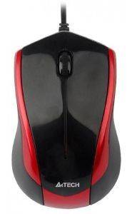 A4TECH N-400-2 V-TRACK PADLESS MOUSE USB BLACK/RED