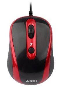 A4TECH A4-N-250X-2 V-TRACK PADLESS MOUSE BLACK/RED