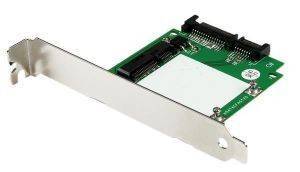 STARTECH SATA TO MSATA SSD ADAPTER W/ FULL AND LOW PROFILE BRACKETS