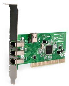 STARTECH 4-PORT PCI 1394A FIREWIRE ADAPTER CARD - 3 EXTERNAL 1 INTERNAL STARTECH 4-PORT PCI 1394A FIREWIRE ADAPTER CARD - 3 EXTERNAL 1 INTERNAL